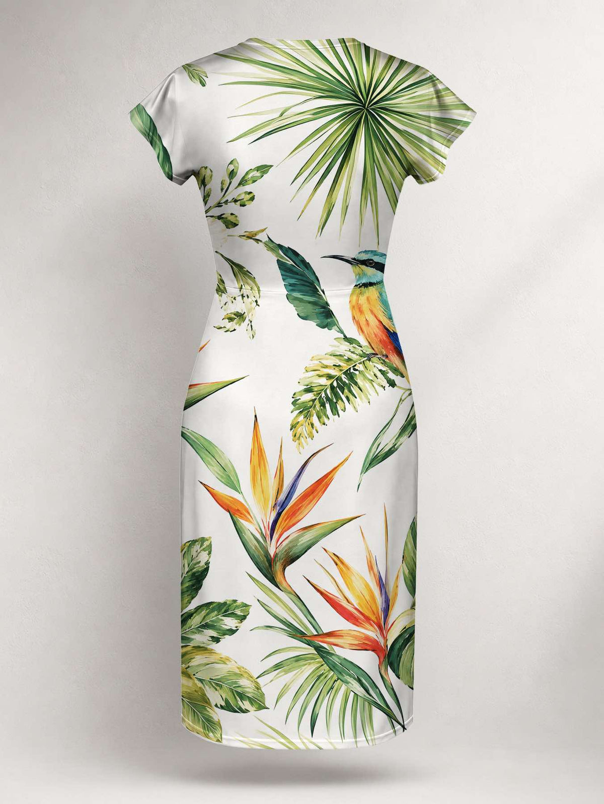 "Ndege" Cap Sleeve Midi Dress Promo