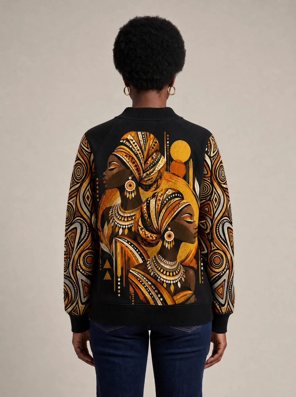 "Ndugu" Sweatshirt — back view on model