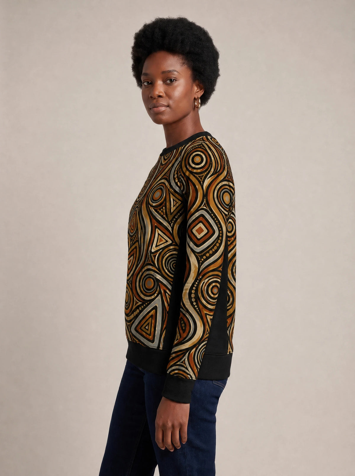 "Ndugu" Sweatshirt — side view on model