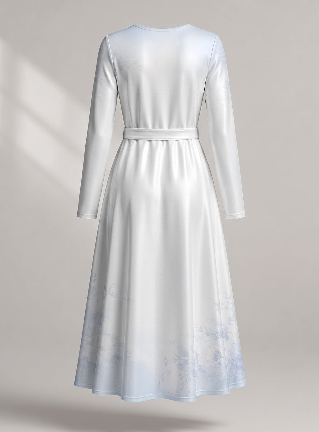 "Nema" Viscose Midi Dress — back view