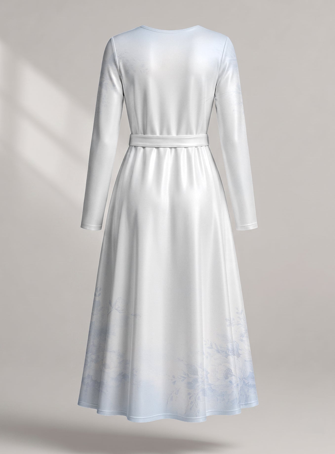 "Nema" Viscose Midi Dress — back view