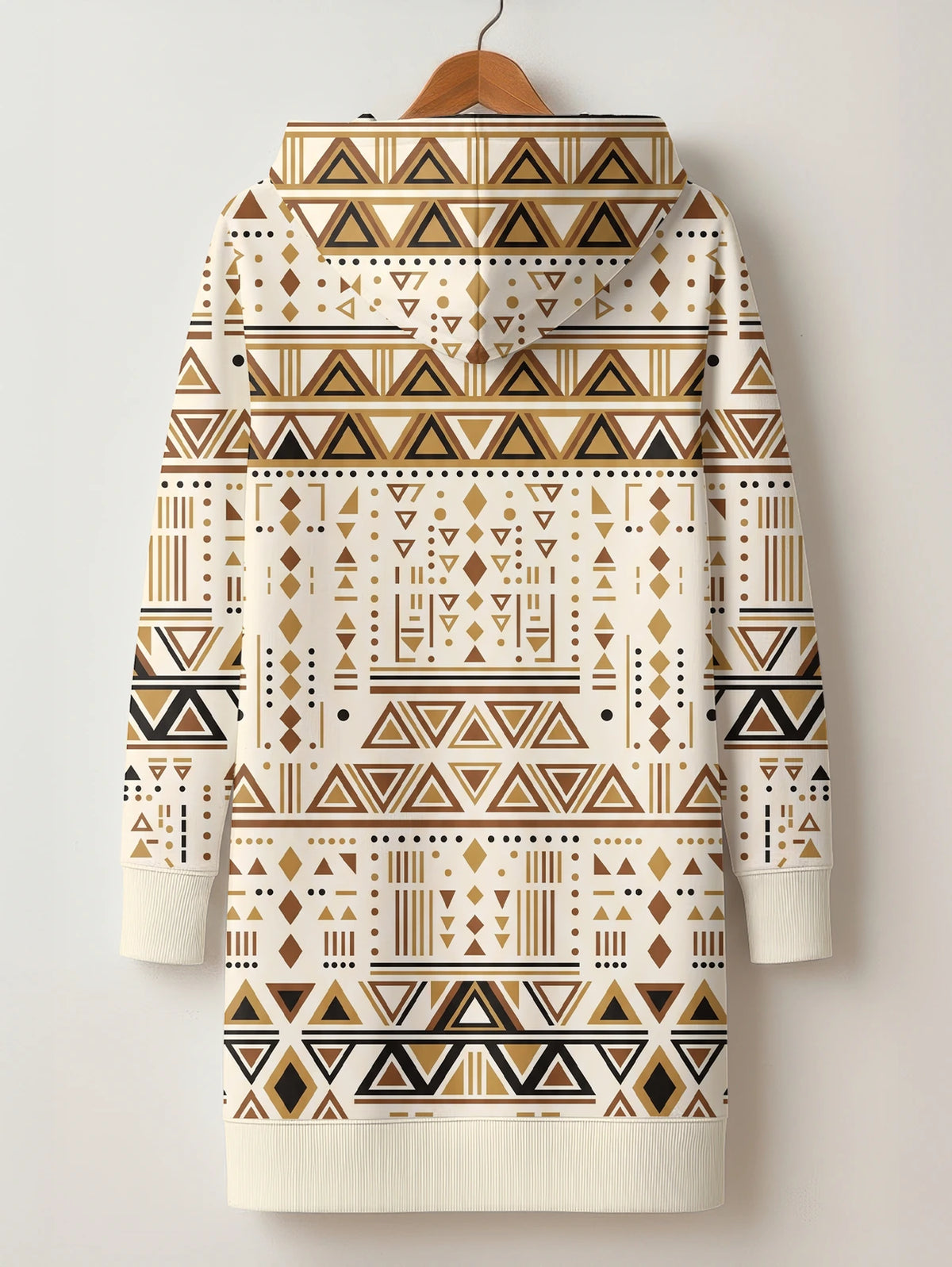 "Ngano" Hoodie Dress — back flat