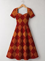 "Ngoma" Halloween Sweetheart Midi Dress Promo