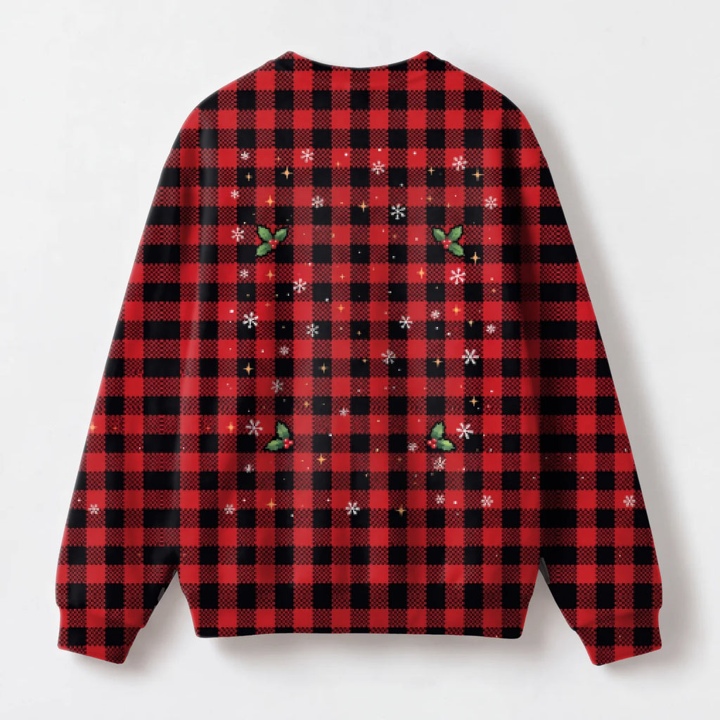 "Nice Try" Christmas Sweatshirt — back view