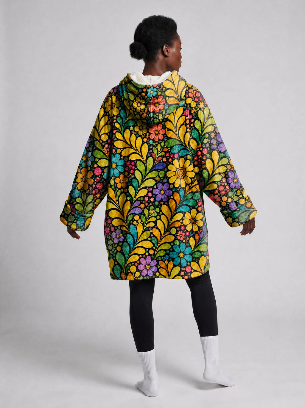 "Njano" Blanket Hoodie — side