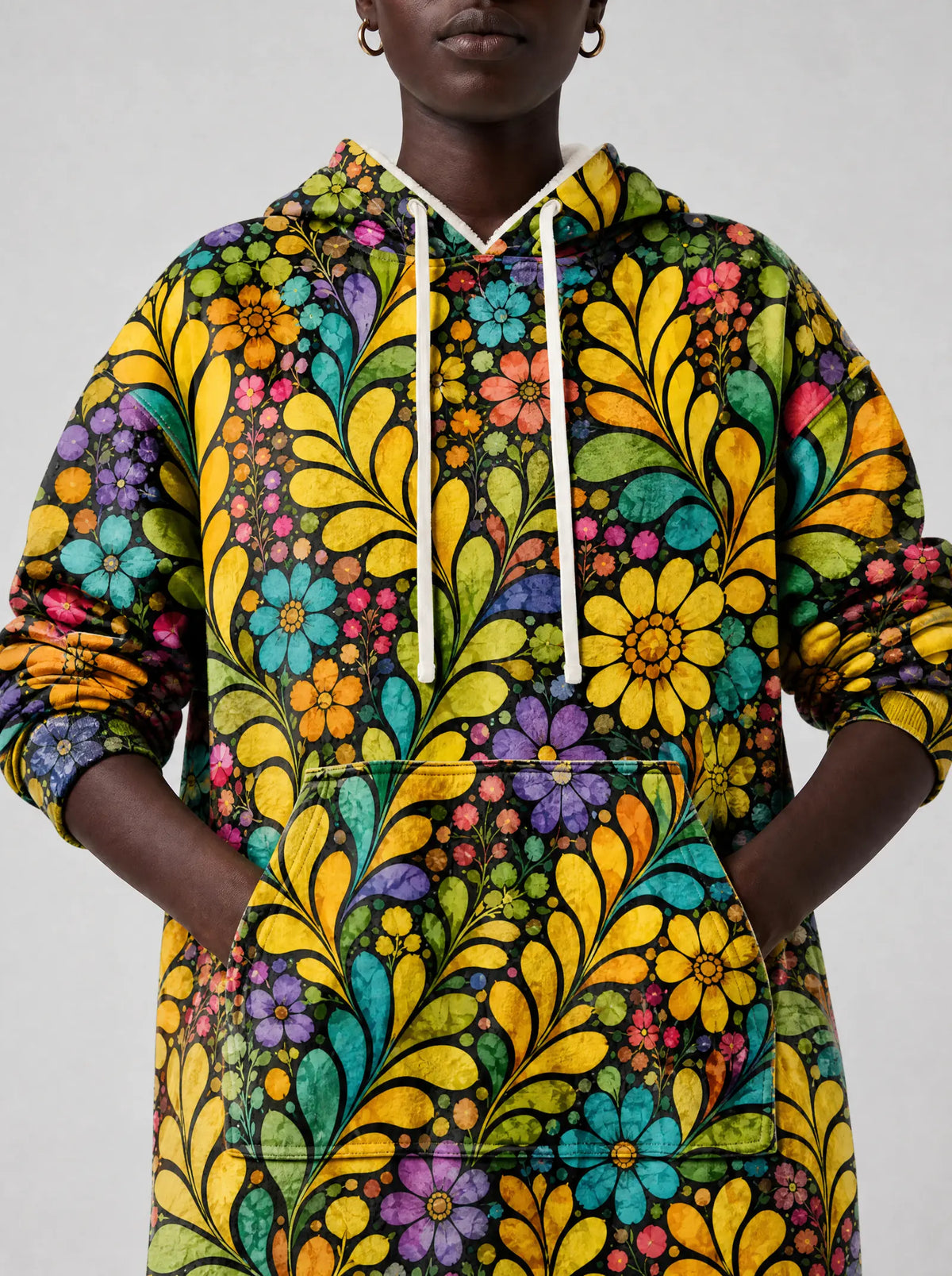 "Njano" Blanket Hoodie — full body