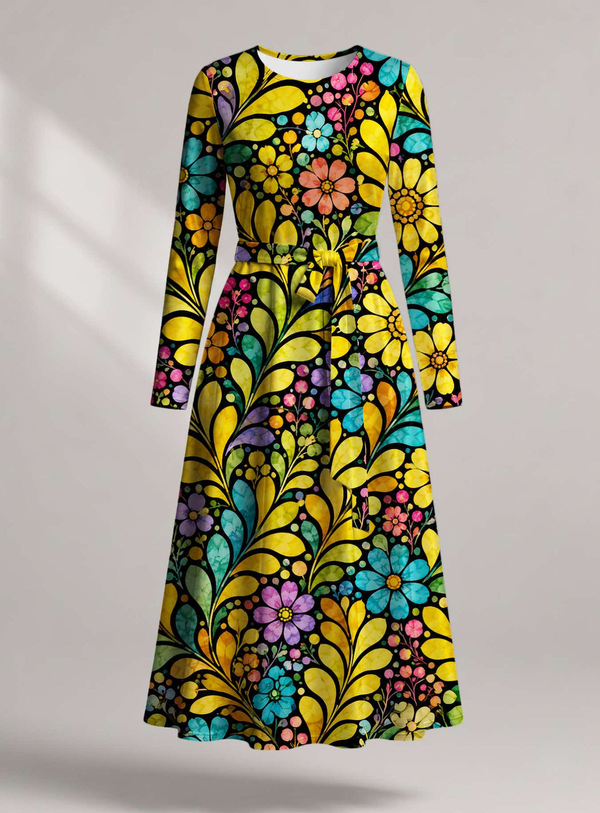 "Njano" Viscose Midi Dress Promo
