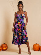 "Njozi" Corset Dress — front view on model