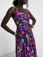 "Njozi" Corset Dress — close-up of the bodice and the in-seam side pocket