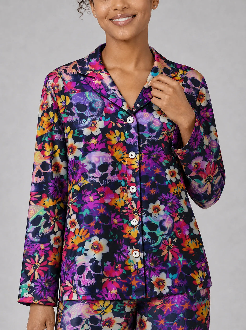 "Njozi" Pajama Set — close-up on model