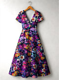 "Njozi" Short Sleeve Maxi Dress
