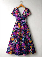 "Njozi" Short Sleeve Maxi Dress