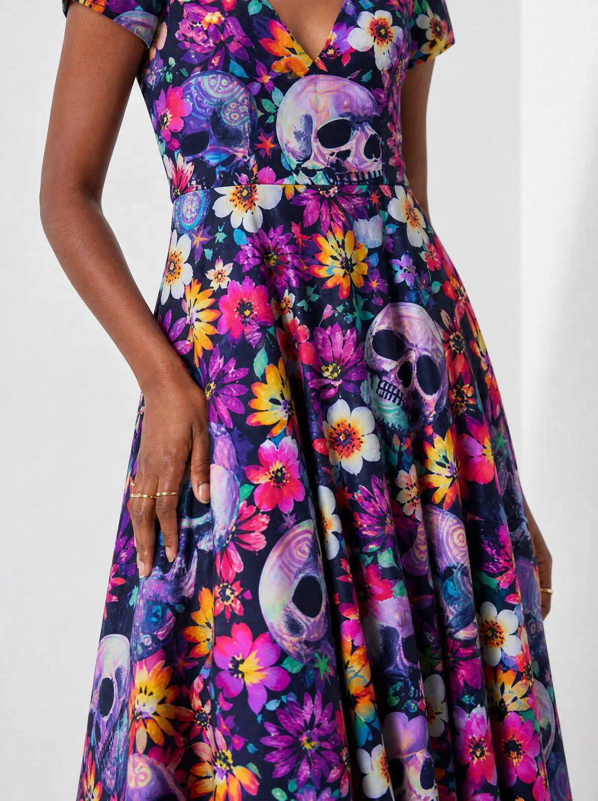 "Njozi" Short Sleeve Maxi Dress — back
