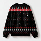 "No Plates" Christmas Sweatshirt — back view