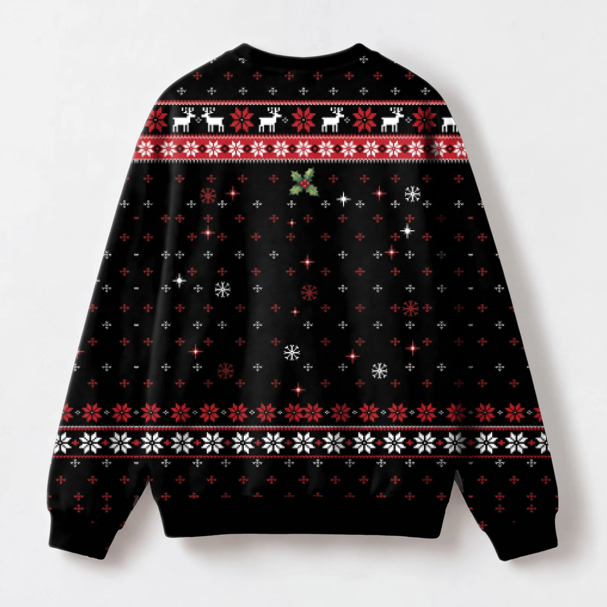 "No Plates" Christmas Sweatshirt — back view
