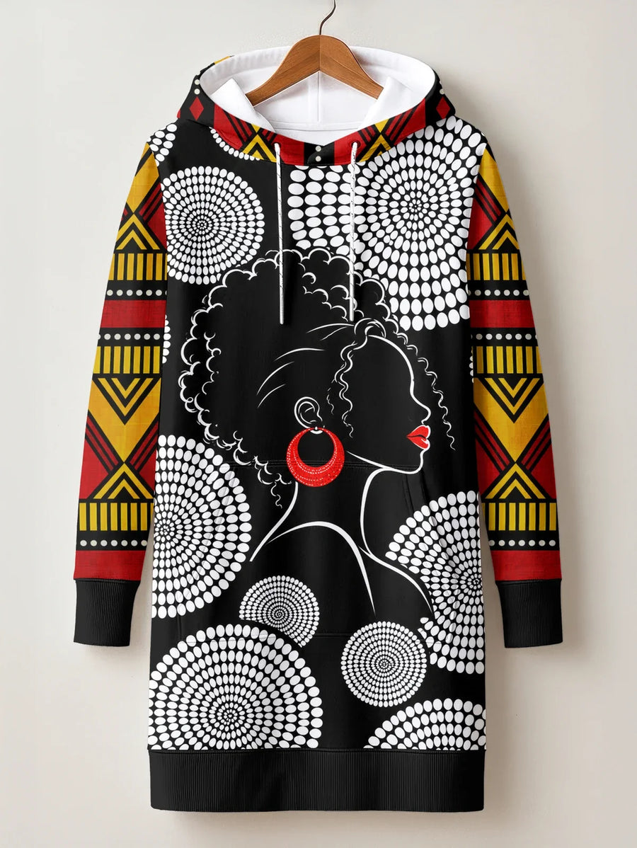 Nukta hoodie dress and leggings, photo 4