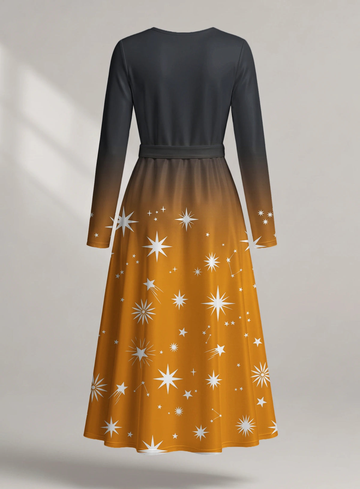 "Nuru" Long Sleeve Midaxi Dress