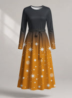 "Nuru" Long Sleeve Midaxi Dress