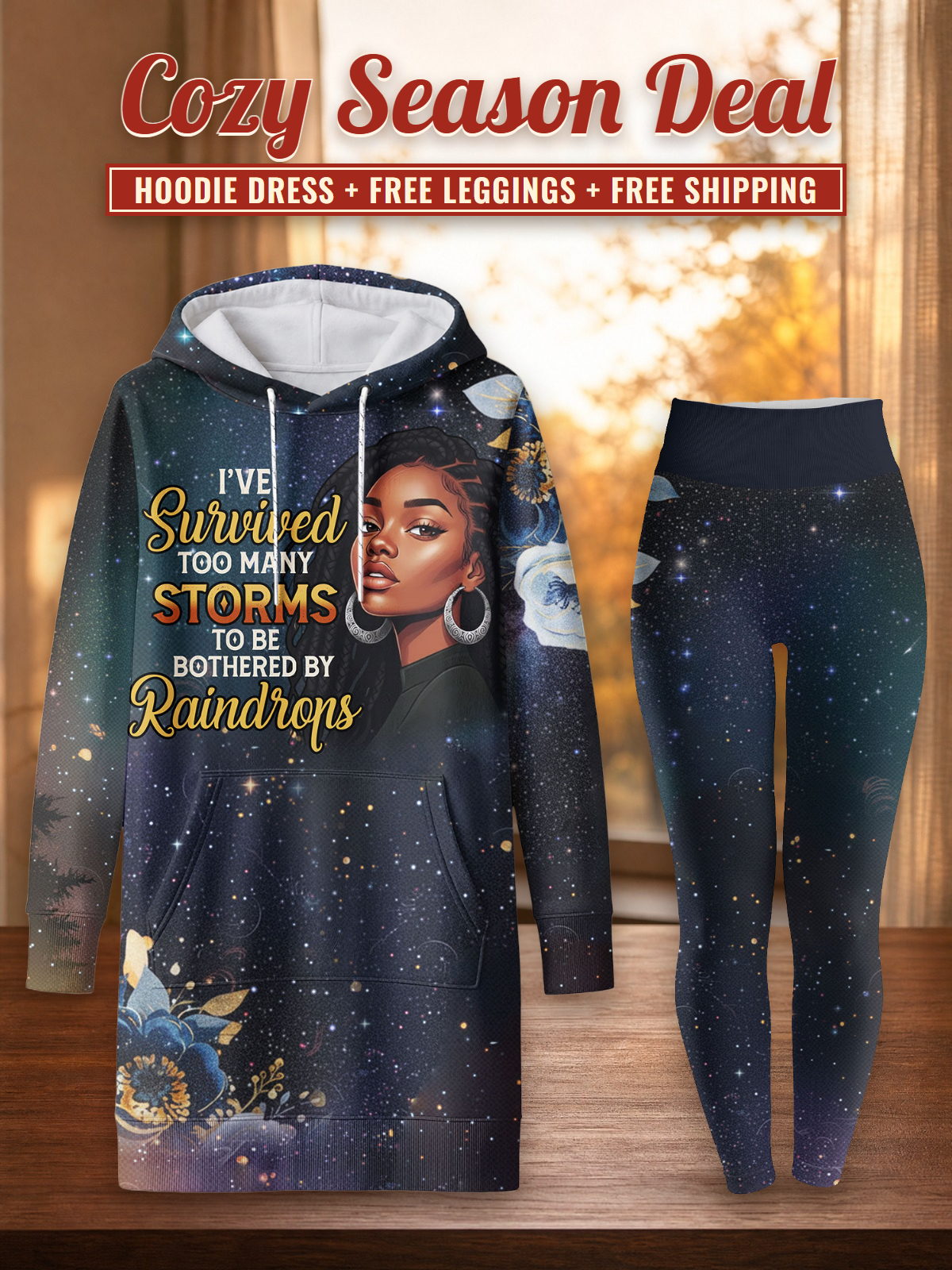 Nyota Hoodie Dress & Leggings Deal – Cozy Season Deal: hoodie dress + free leggings + free shipping