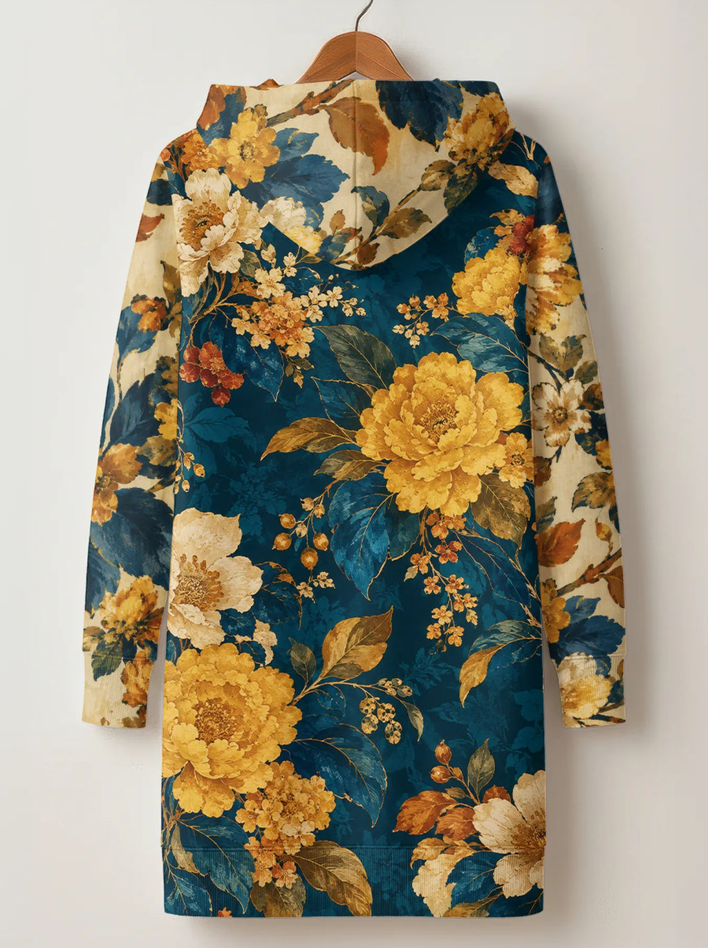 "Nyuki" Hoodie Dress — back view