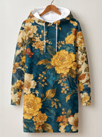 "Nyuki" Hoodie Dress — front view