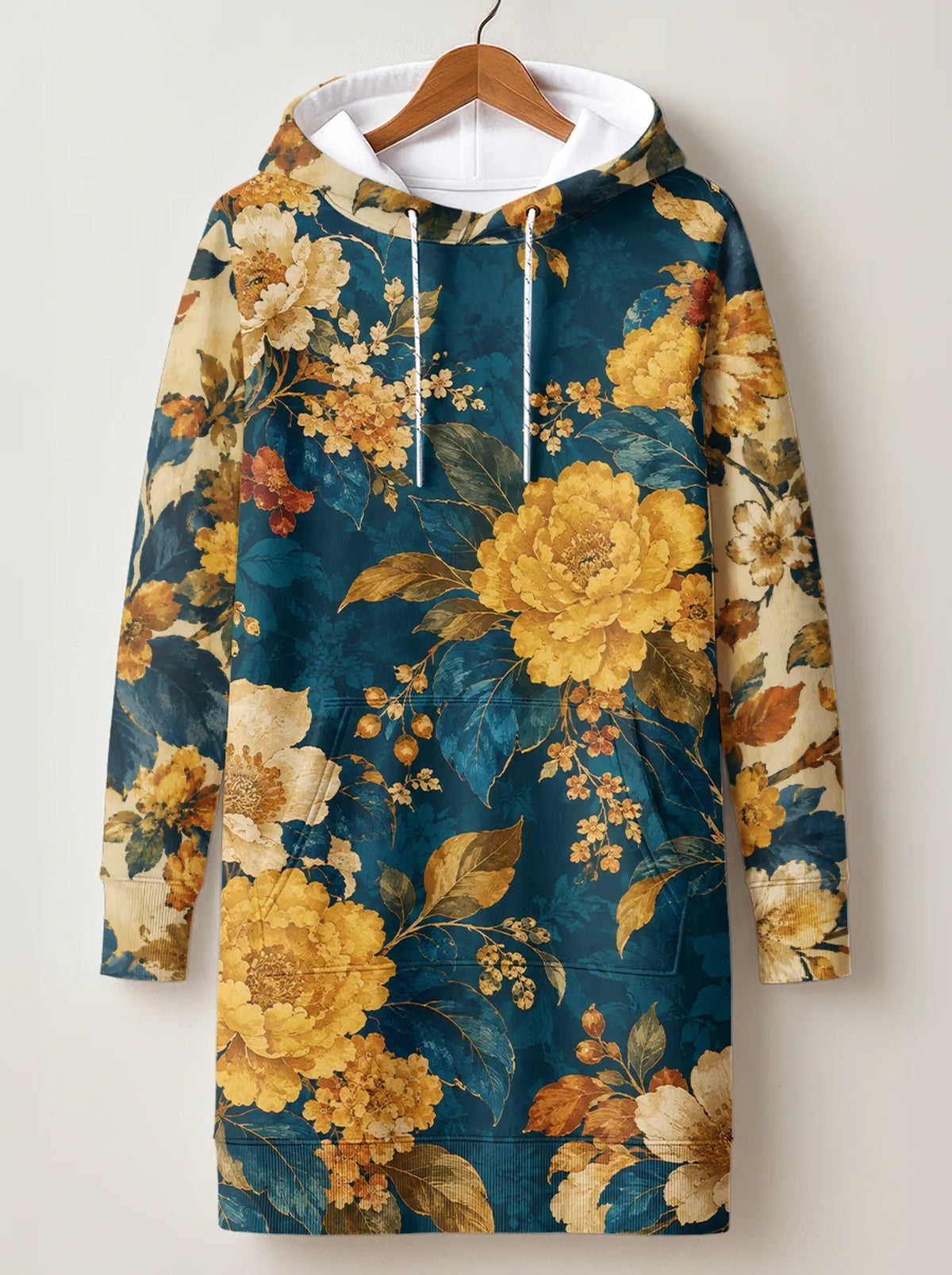"Nyuki" Hoodie Dress — front view