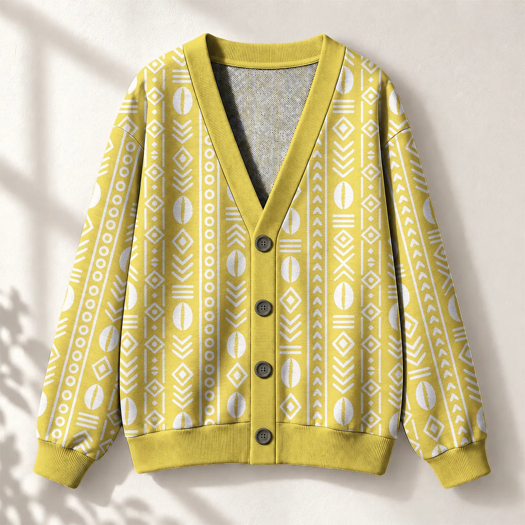 "Oshun Dhahabu" Cardigan — front view