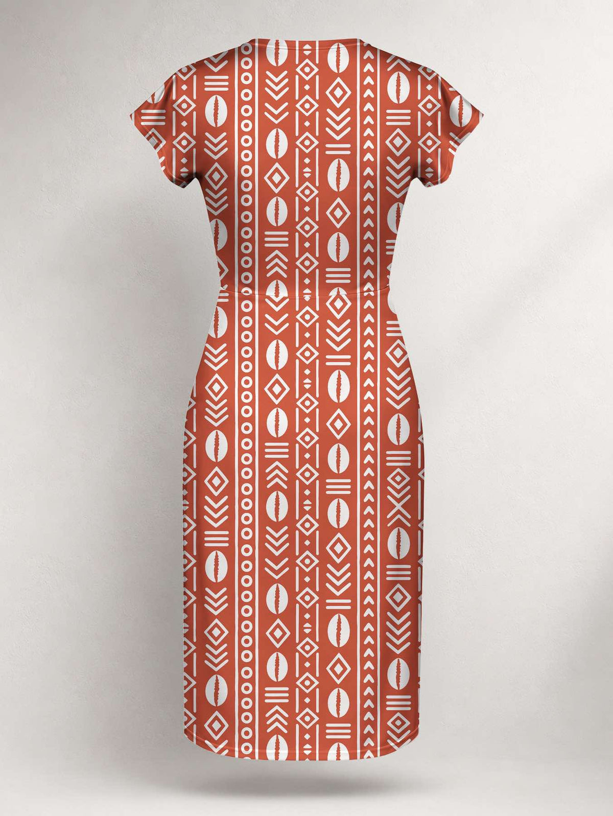 "Oshun Kijani" Cap Sleeve Midi Dress Promo