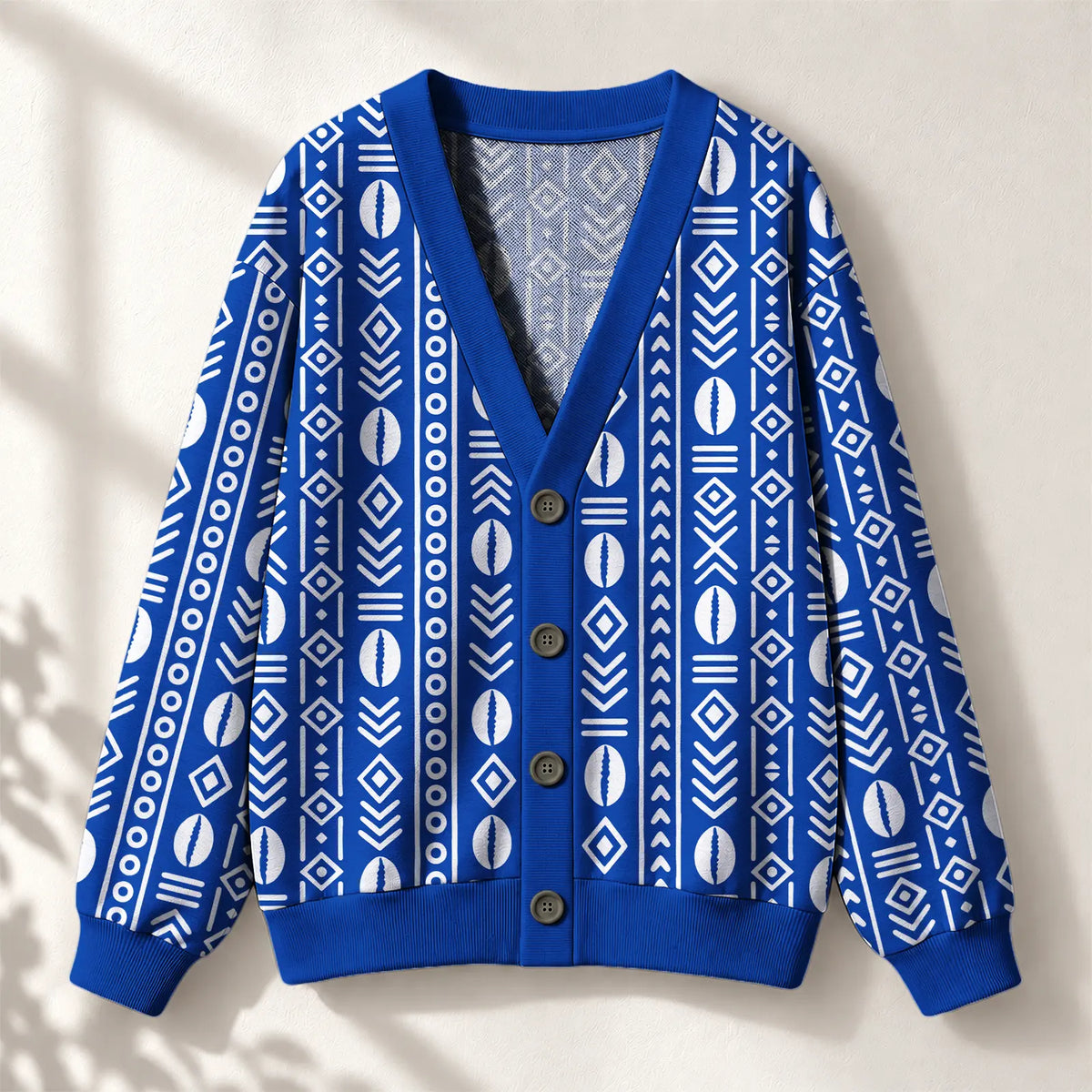 "Oshun Royal Blue" Cardigan — front view
