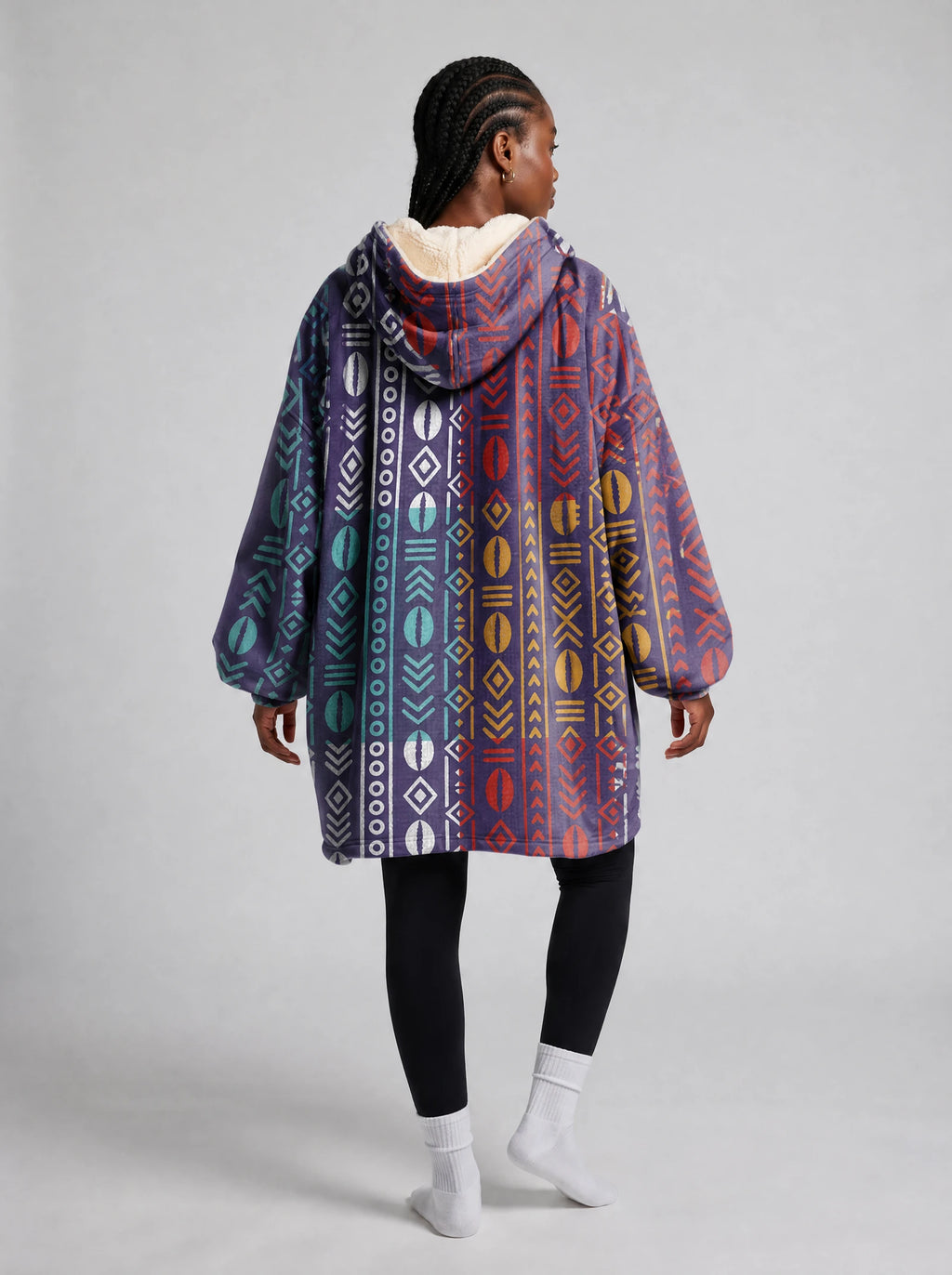"Oshun Zamani" Blanket Hoodie — side