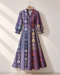 "Oshun Zamani" Long Puff Sleeve Dress Promo