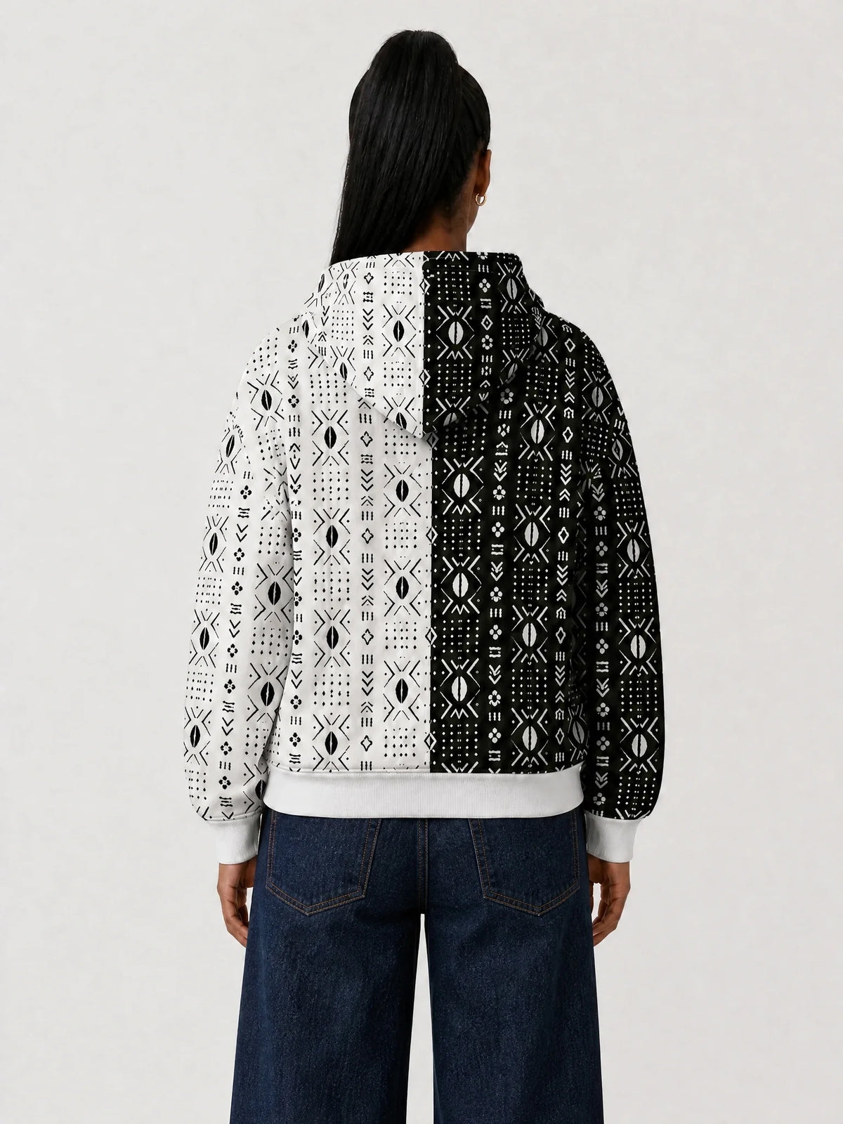 "Pacha" Hoodie — back view on model