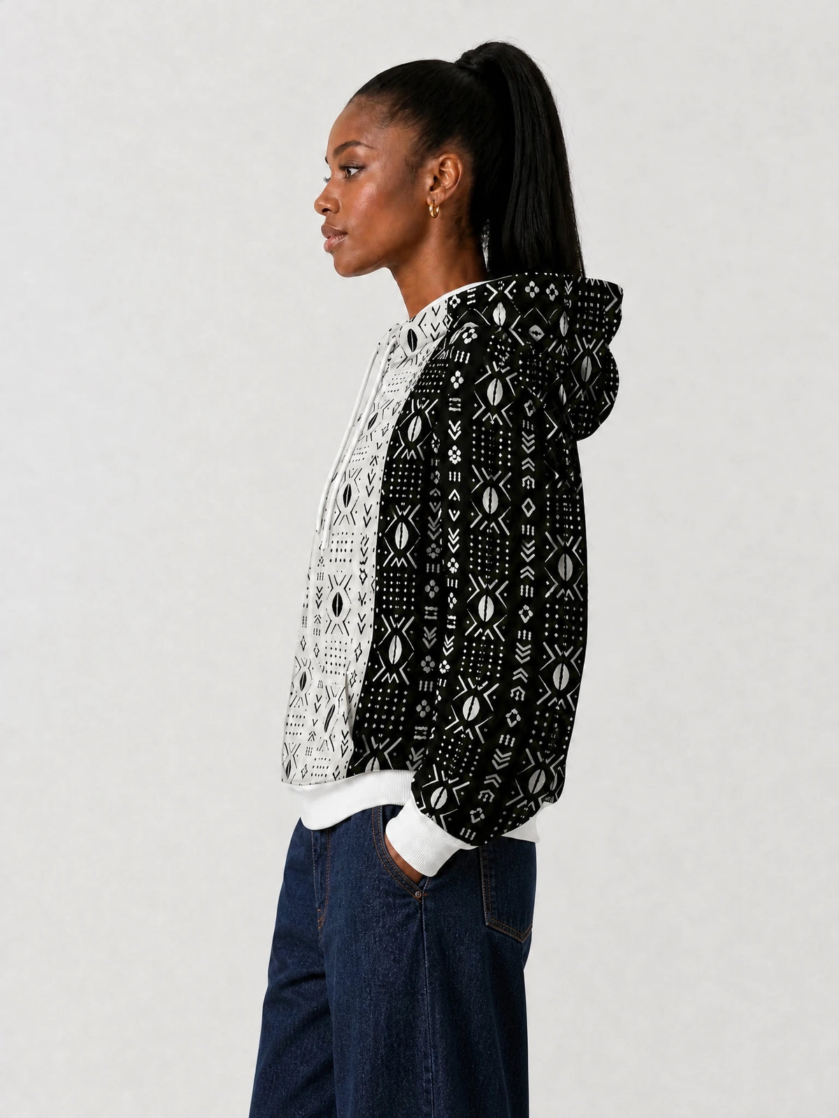 "Pacha" Hoodie — side view on model
