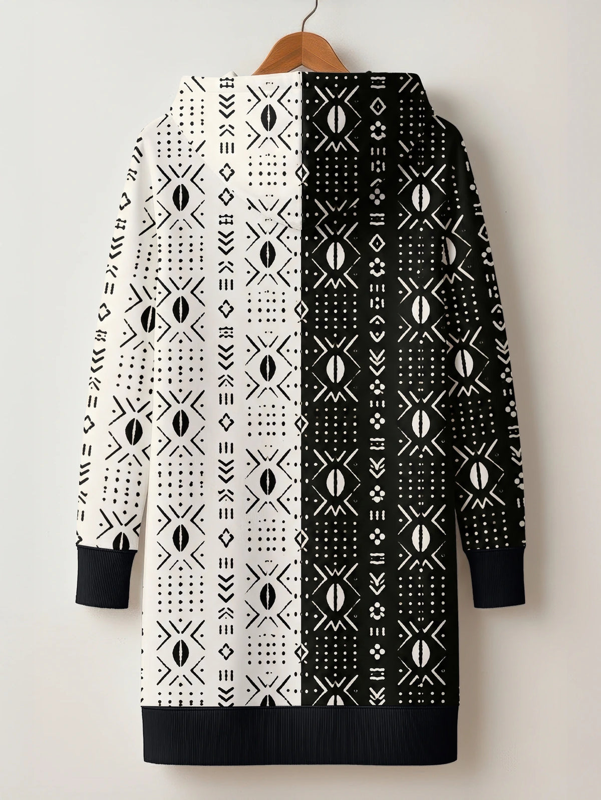 "Pacha" Hoodie Dress — back flat