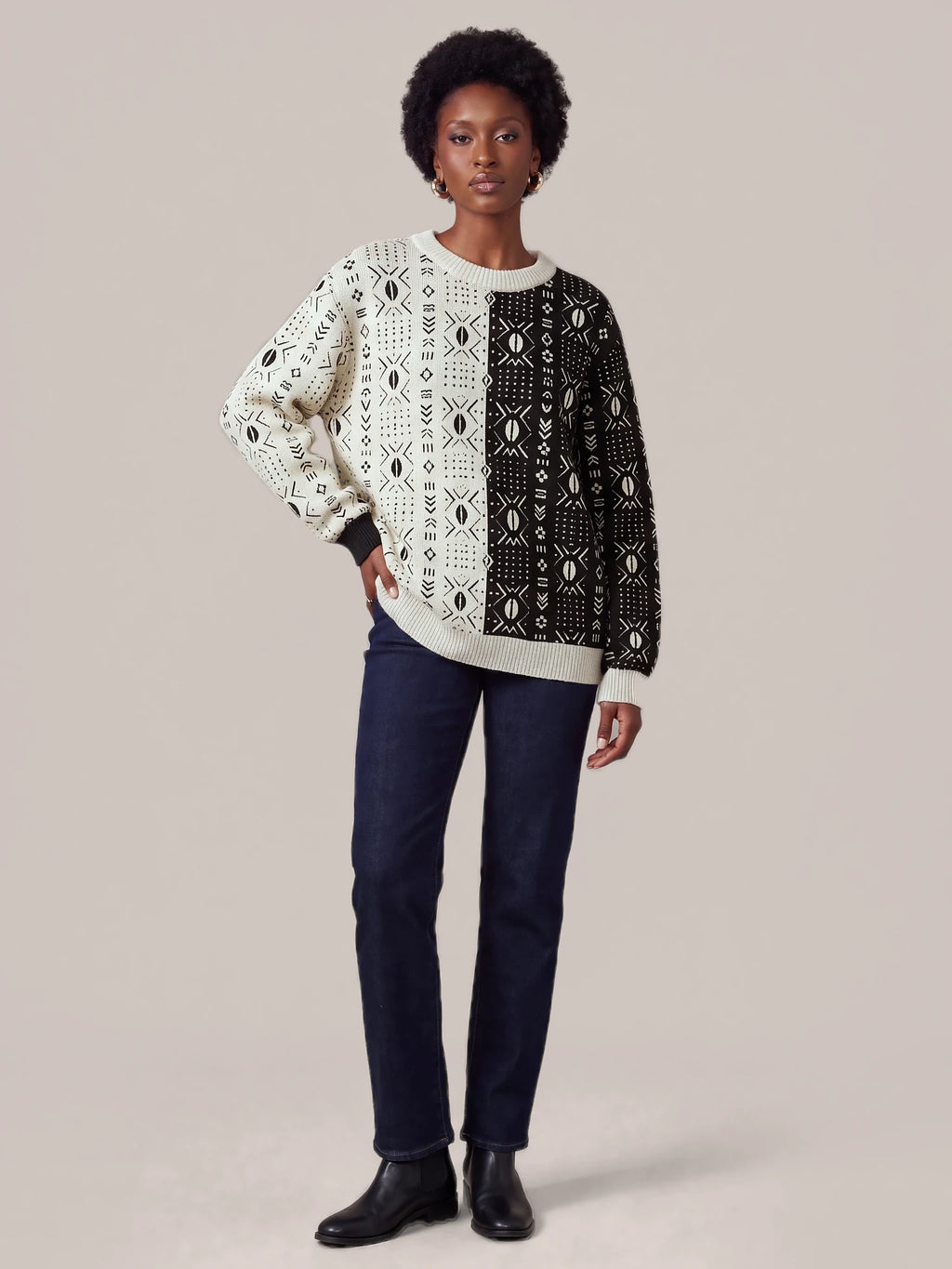"Pacha" Sweatshirt — front view on model