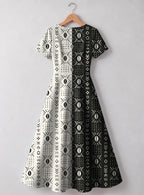 "Pacha" V Neck Midi Dress