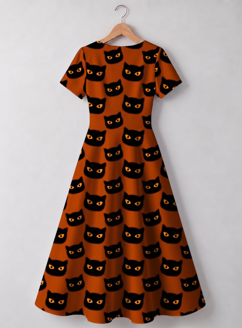 "Paka" Halloween Sweetheart Midi Dress