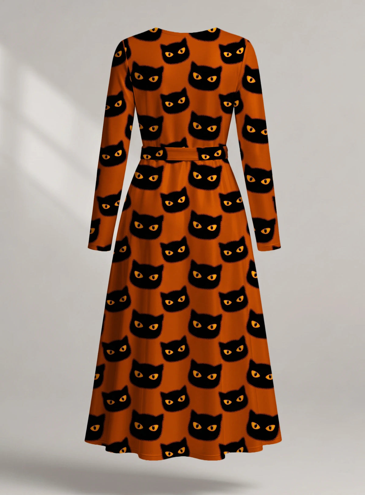 "Paka" Halloween Long Sleeve Midaxi Dress