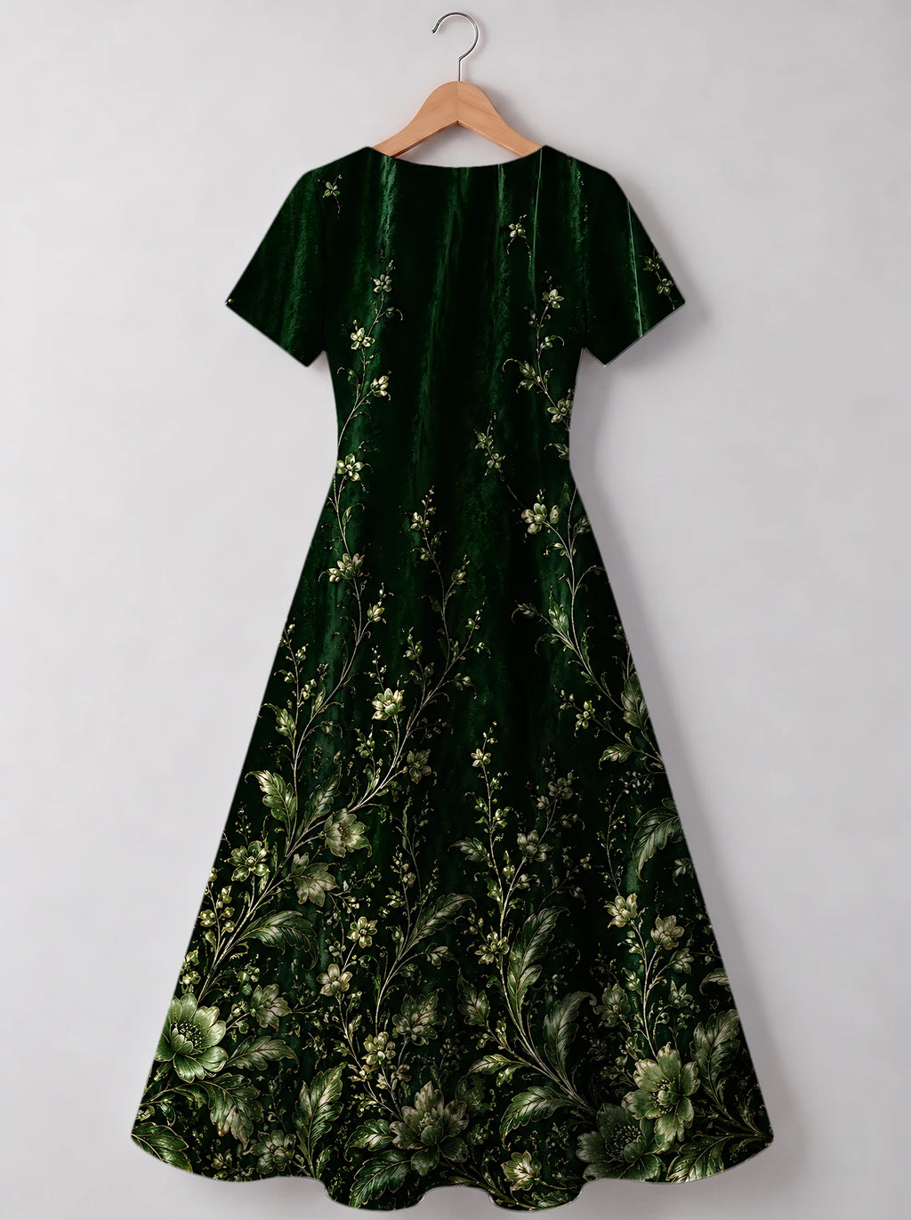 "Pazia" Sweetheart Midi Dress — back view