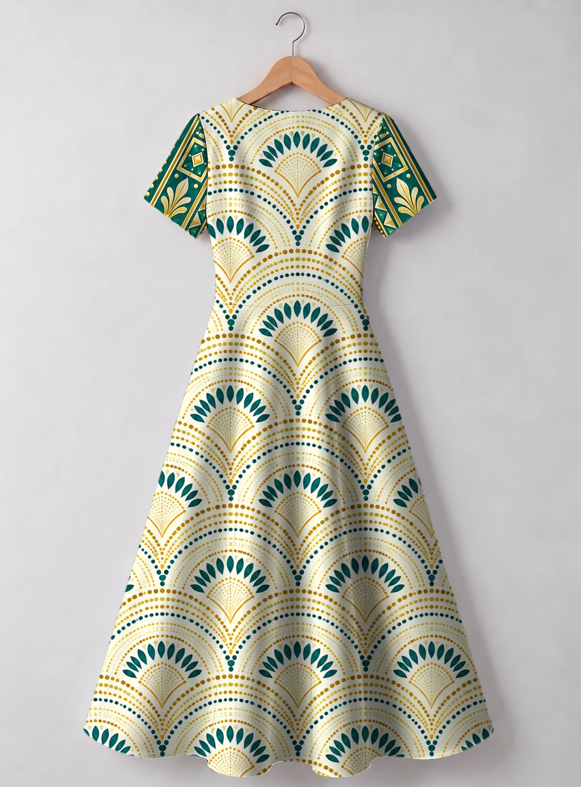 "Pepeo" V Neck Midi Dress