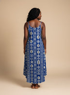 "Oshun" Royal Blue Maxi Dress