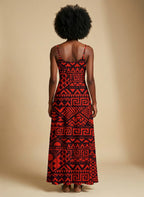 "Shaka" Burgundy Maxi Dress