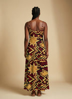 Burgundy Sheba Maxi Dress