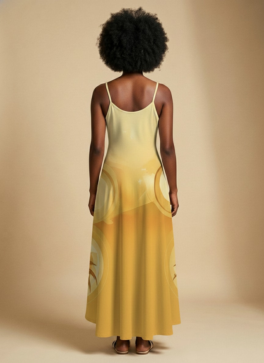 Ancestral Flame Maxi Dress