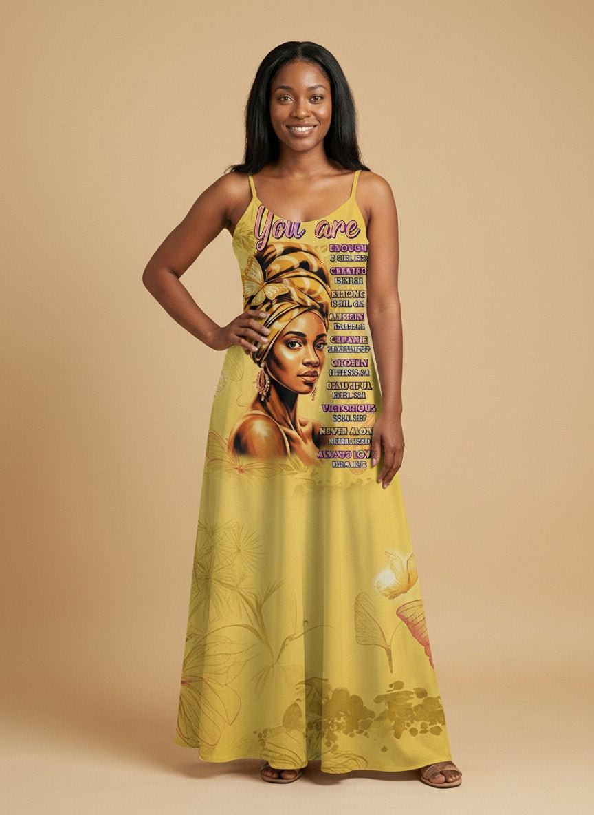 Yellow Orchid Maxi Dress