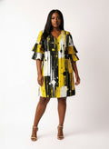 "Mvua" Stacked Ruffle Sleeve Dress
