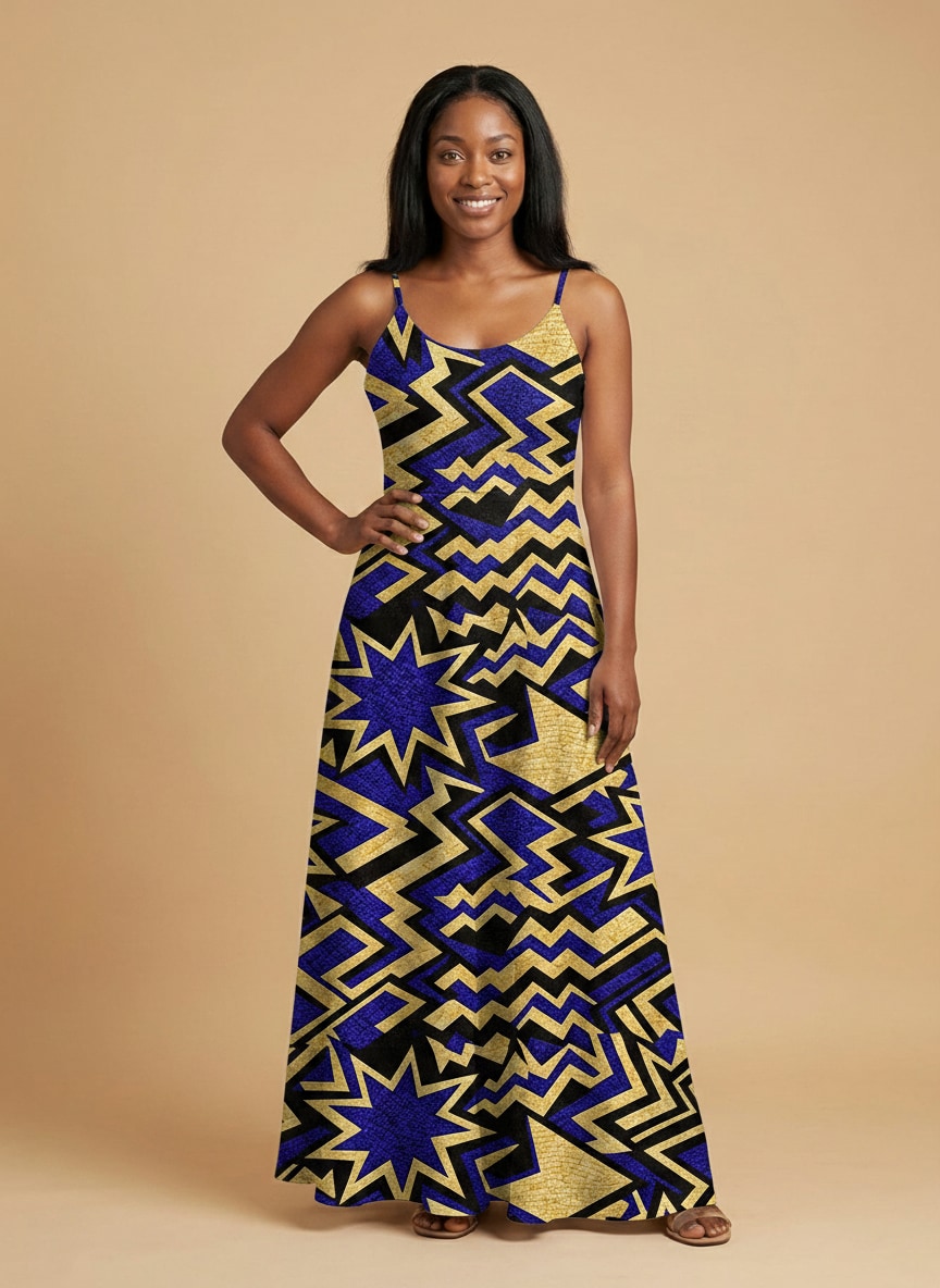 Royal Blue Sheba Maxi Dress