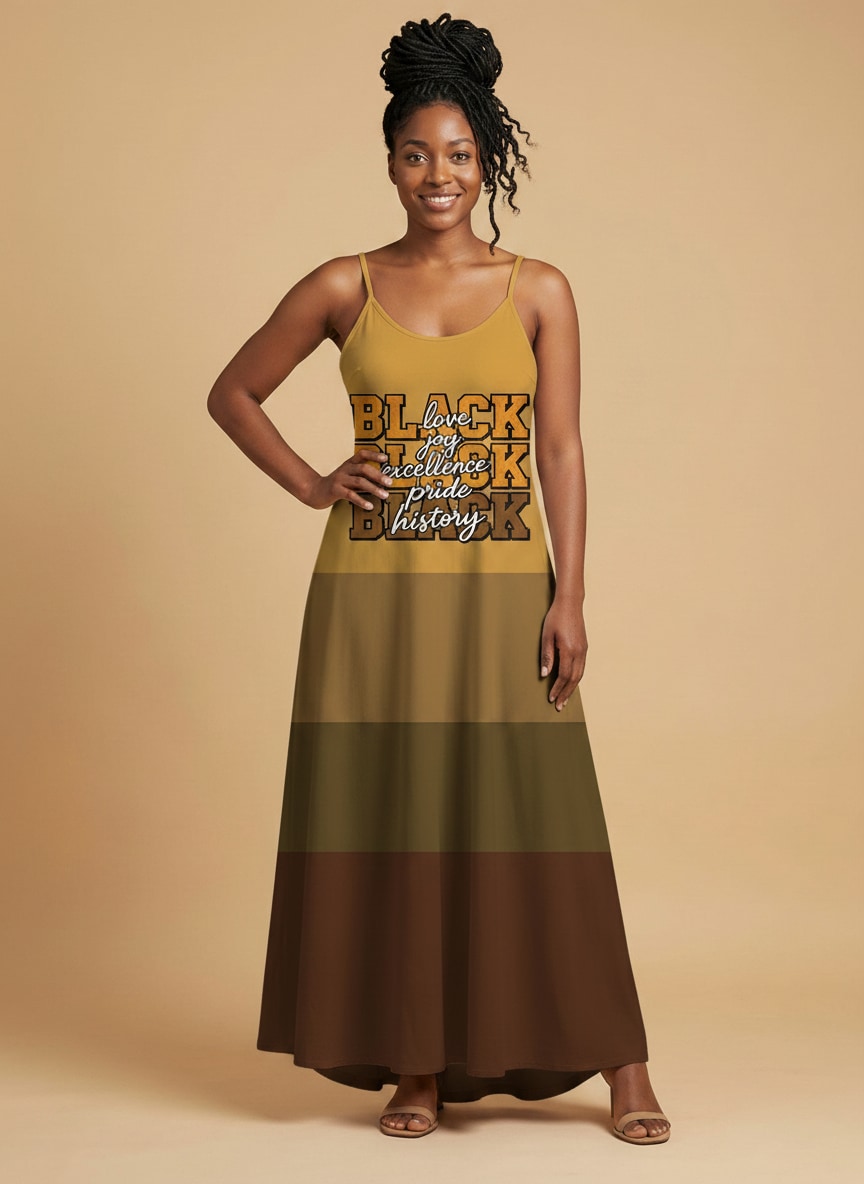 Black Excellence Maxi Dress
