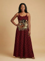 Imani Rouge Maxi Dress