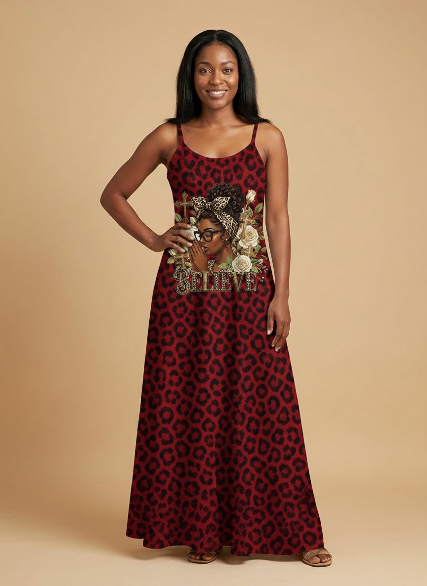 Imani Rouge Maxi Dress